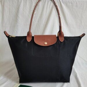 New Black Longchamp Large Tote